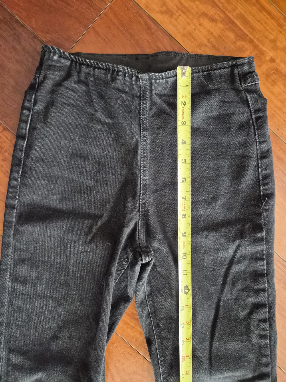 Forever 21 Black High Rise Elastic Waist Flare Pants - Size XS - Picture 5 of 14